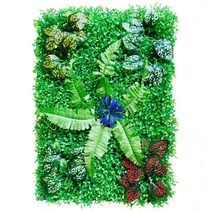 인조 넝쿨 조경 잎 펜스 인공 울타리 프라이버시 스크린 잔디 발코니 뒷면인공 덩굴 야외 장식정원 뒤뜰, Green