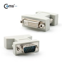 Coms AOG0925 DVI 암 to RGB 15핀 숫 젠더 모니터용 단자, 1개