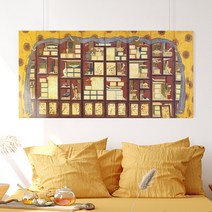 신사임당 신윤복 전통 민화 풍수 한국 전통 민속화 풍속화 인테리어 학교 교실 교육 액자, 25.장한종-책가도