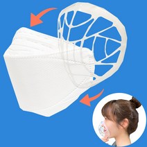 옷자락 숨쉬기편한 마스크가드 화장품안묻는 지지대틀 3매