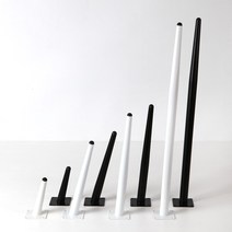 사선 원뿔 철제 책상 식탁 테이블 다리(4개/1세트), 720mm, 블랙