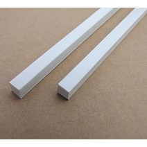 사각 파이프 각 아연 1/2/5/10pcs 직경 2mm/4mm 사각형 ABS 플라스틱 솔리드 튜브 파이프 길이 250mm DIY, 02 4mm, 04 10pcs