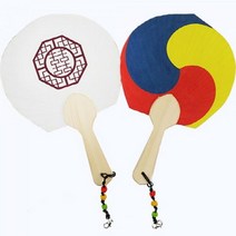 1+1 (OR) 전통한지부채 복문양 태극부채, 1+1)2개