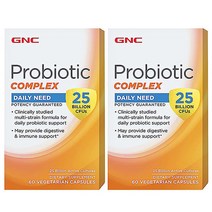 GNC 프로바이오틱 컴플렉스 250억마리 60정 2개 유산균 프로바이오틱스 총2개