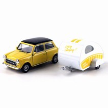 미니쿠퍼 1300 카라반 메탈 올드 미니카 소품 diecast 소장용 유아장난감 역할놀이