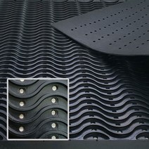 삼지매트-물결 고무매트 /현관매트/업소용/충격흡수/미끄럼방지/카페트/고무바닥재/안전매트/방역매트