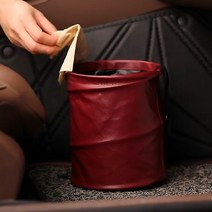 차량용 쓰레기통 자동차 쓰레기봉투 휴지통, 블랙 (쓰레기봉투 25매)