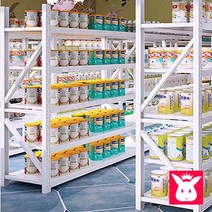 철제선반 경량랙 무볼트 조립식앵글 철재 베란다 다용도실 공장창고 메탈선반 - 부품조합, 판넬1M용-블랙