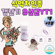 식약처인증 여성 갱년기유산균yt1 갱년기 유산균yt1 락토바실러스 아시도플러스 장건강 배변활동 프로바이오틱스 여성 유산균YT1 여성 갱년기 영양제 여성 갱년기 유산균 yt1, 28정, 1개