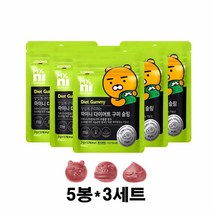 [일동제약] 다이어트 보조제 구미 슬림 5개 HCA 가르시니아캄보지아 추출물 체지방감소 기능성 탄수화물 컷팅제 식약처 식약청 인정 건강기능식품, 3gx12개5봉지3set, 3세트