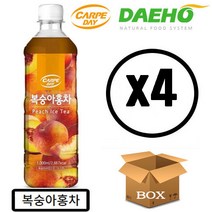 대호 카르페데이 복숭아홍차 액상 1000ml x 4개