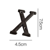 주택대문 상품!!! 레트로 스타일 식료품 주철 금속 크리에이티브 DIY 집 문패 문자 기호, 10 X