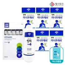 동화약품 잇백 이너프레쉬 24캡슐 구강청결제 구취제거제 먹는 입냄새제거제, 5개+잇백칫솔5개+잇치가글750ml+헬스크1팩