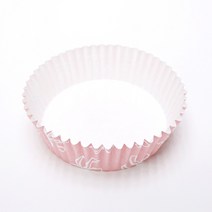 다포장 KIL 원형주름컵 85mm 5종 베이킹틀 머핀컵 100개, 핑크리본