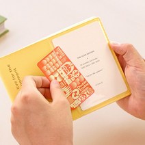 미니 가로형 다이어리 2023년 스케쥴러 소형 하드커버 와이드, 색상, 커스터드 옐로우