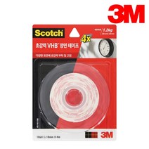 3M 스카치 초강력 VHB 양면테이프 5140 18mmX4m 1개