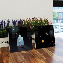 아트박스/꾸밈 pb919-폼아크릴액자18CmX18CmX2ea_우주로가는길