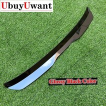 자동차 리어 스포일러 ABS 플라스틱 자동차 윙 후면 루프 스포일러 BMW 5 F11 535i Msport 2010-2017 용, 02 Glossy Black