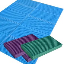 엠보싱 캠핑 발포 매트 접이식 돗자리 야외 피크닉 텐트 바닥 200X140 대형-가방포함, 블루