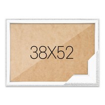 퍼즐액자 38x52 고급형 슬림 앤틱화이트, 단품