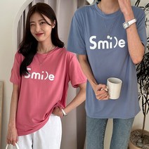 주디앤 여성 컬러풀 스마일 반팔 티셔츠 2P