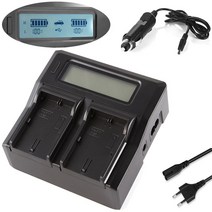 듀얼 LCD 빠른 소니 HXR-NX5 HXR-NX5E HXR-NX5N HXR-NX5P HXR-NX5R HXR-NX5U HXR-NX100 HXR-NX200 NXCAM 캠, 한개옵션0