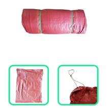 적색 포대 자루 쓰레기 폐기물 빨간 수입 현장용 다용도 포장 80kg 60kg 마대, 적색마대 58x71cm (1장)