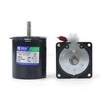 감속 기어 모터 속도조절 68KTYZ 220V AC 영구 자석 동기 모터 100KG 28W CW/CCW 금속 기어드 저속 2.5 ~ 1, 04 10rpm(110V)