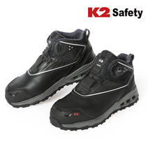 K2 safety K2-96 안전화 5인치 논슬립 다이얼 블랙