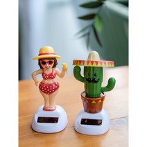 썸머비치 노호혼 2종 / 태양열 인형/ 차량 장식/ 노호혼/ 멕시코 장식, 선인장