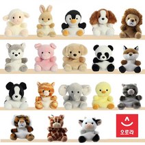 오로라월드 내손안에 미니펫 18종 토끼 양 강아지 고양이 여우 병아리 코끼리 사자 기린 판다 펭귄 보더콜리 돼지 호랑이 애착 동물 인형, 미니펫 아기돼지