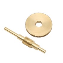 기계 감속기 고성능 호환 부품 059 웜 기어 120 치아 0.4MM 120T 12MM 구멍 직경 1:120 황동 감속 터빈 75MM, 한개옵션0