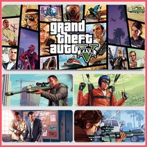 게임 GTA5 마우스패드 78종 게이밍 장패드 5mm, 400x900mm, 69