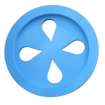 아이노리 스폰지 원반 던지기 어린이 스펀지 플라잉디스크 소프트, 칠드런블루