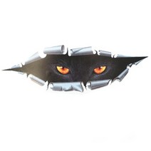 벤츠트럭부품3d monster leopard peeking car suv 후면 트렁크, 검은색