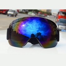 스키 스노우 보드 고글 안경 새로운 더블 레이어 UV400 안개 방지 모토 크로스 또는, 파란색