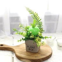 조아트 풍수 인테리어소품 청사과 조화화분 재물운 금전운, 01_청사과 조화화분 미니