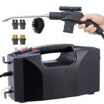 차량용 스팀세차기 3000w 고압 고온 청소기 휴대용 주방 후드 세척 기선 에어컨 청소 기계 브러시, 검은색, 우리를