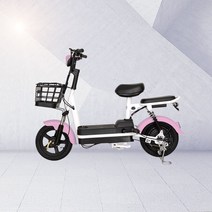 전동 스쿠터 전기 자전거 이륜 배터리 출퇴근 바이크 배달용, 핑크 120km