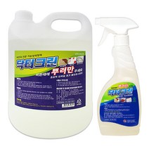 크로바 닥터크린 뿌려만 4L+500ml 대용량 업소용 세탁전처리제 얼룩제거제 섬유찌든때 기름때제거, 단품