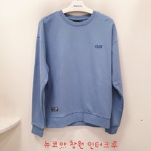 인터크루(뉴코아 창원점) 가을 남녀공용 기본 디자인의 루즈핏 맨주맨 ITU5TM49A 맨투맨