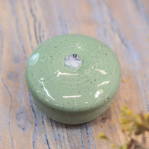 보산토기 도자기 종지 뚜껑종지 종지그릇 매화 간장종지 소스볼 5종, 그린