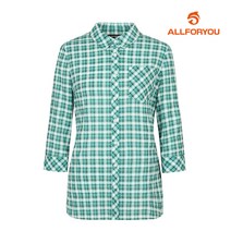 [올포유] 여성 체크 카라 블라우스 ALBLK4461-804_G
