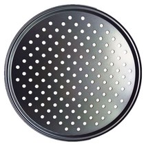 9/10/11/12 인치 베이킹 피자 팬 홀과 탄소강 Nonstick 주방 요리, 검은 색, 32cm
