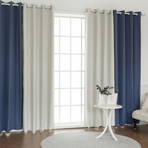 까르데코 퍼펙트+어슈어100%암막 긴창커튼4장