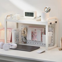 픽커스 너비 조절 책상 수납 선반, 1단
