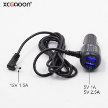자동차 레이더 탐지기GPS 카메라에 대 한 듀얼 5V 35A USB 충전기와 XCGaoon 15 미터 12V 15A 직경 Φ35mm 충전 포트