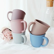 국산 실리콘 컵, 5.파스텔 실리콘 머그컵 (블루)