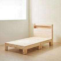 밀라 삼나무 평상형 원목 침대프레임 MS SS Q, LED삼나무평상형침대SS