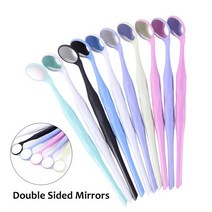 양면 입 거울 오토 클레이브 가능 프리미엄 시험 반사경 구강 치아 미백 10 개 상자, 01 10pcs per set